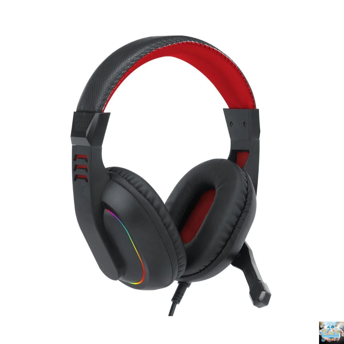 Noise reduction audio precision Redragon Over-Ear ARES Aux RGB Gaming Headset